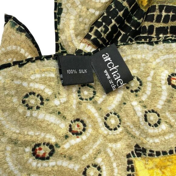 ARCHAEFORM 100% silk scarf  - Picture 5 of 5